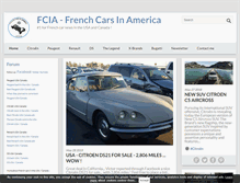 Tablet Screenshot of french-cars-in-america.com